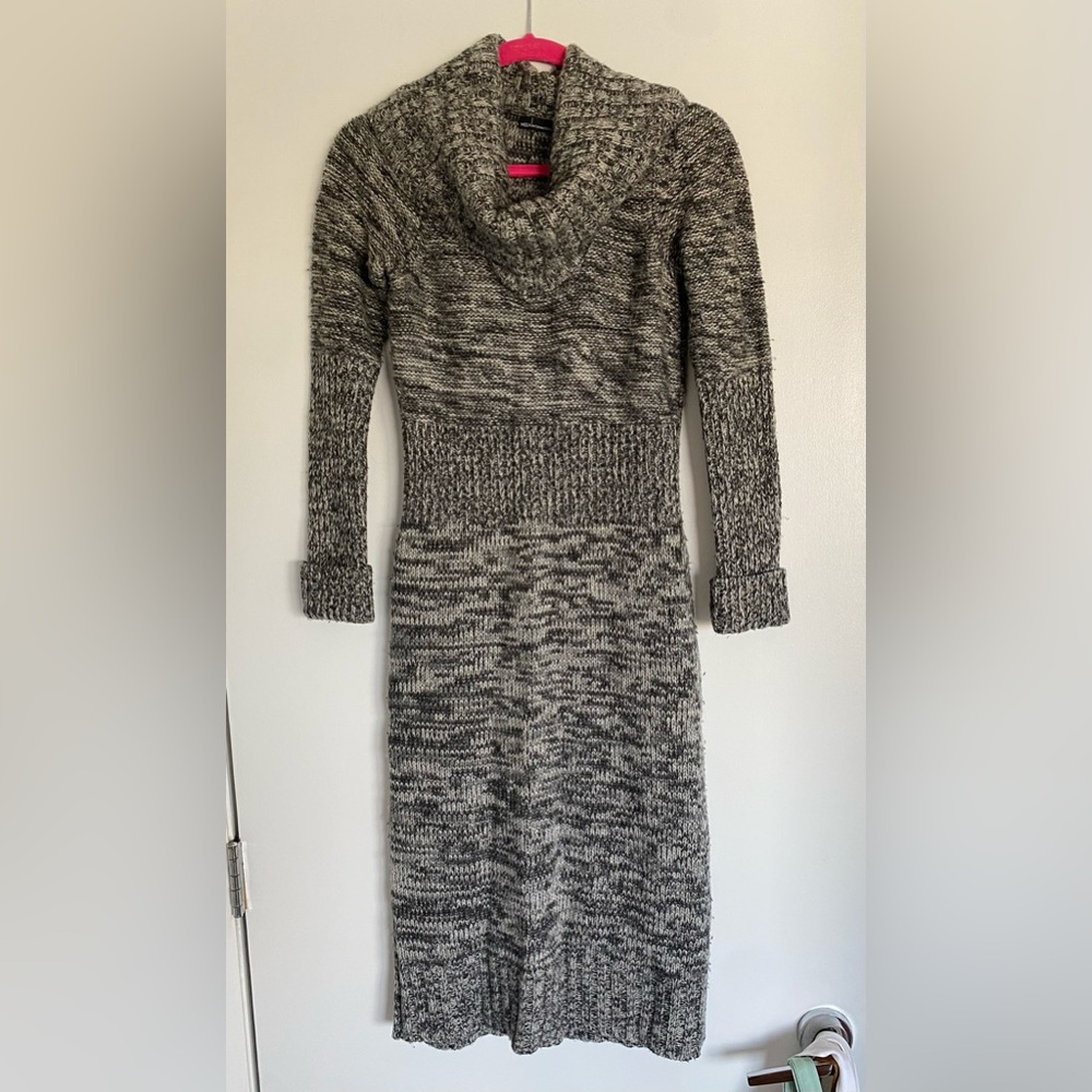 MODA International Cable Knit Sweater Dress | Cowl Neck | Size Small